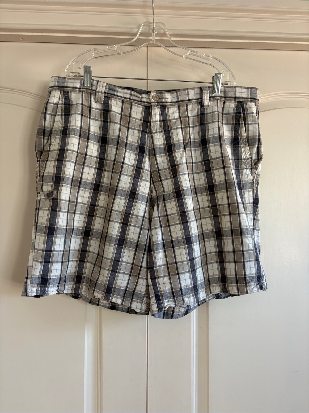 DOCKERS MENS SIZE 40 PLAID SHORTS